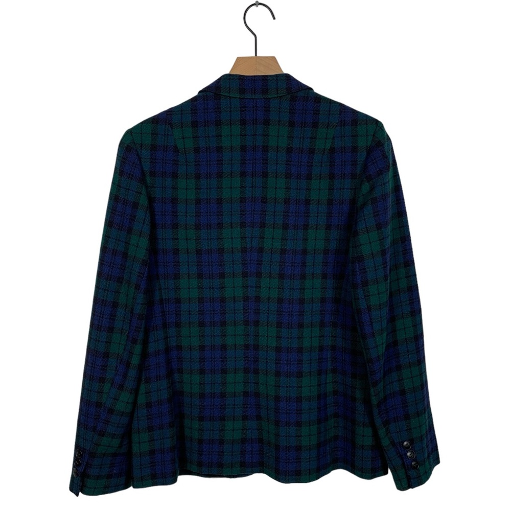 Vintage Pendleton Black Watch Plaid Tartan Wool Blazer (Academia Holiday Preppy) - Picture 2 of 7